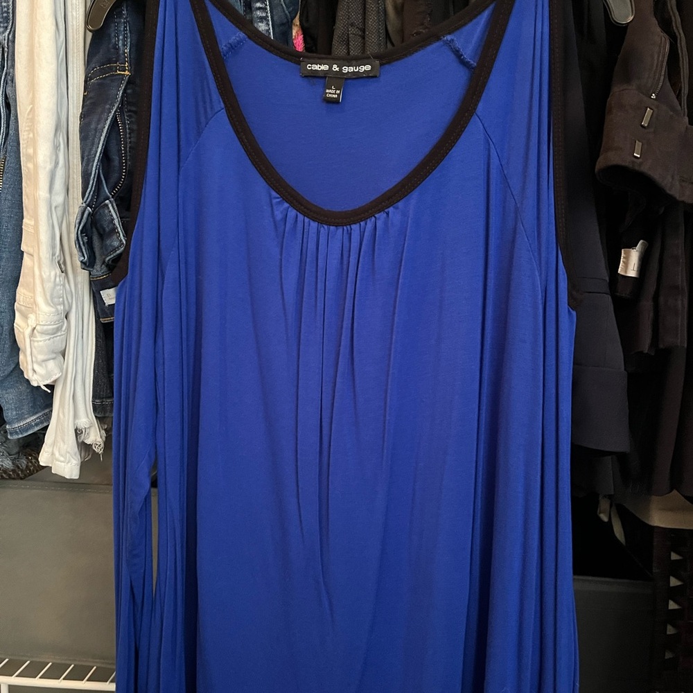 Cable & Gauge Royal Blue Women's Blouse